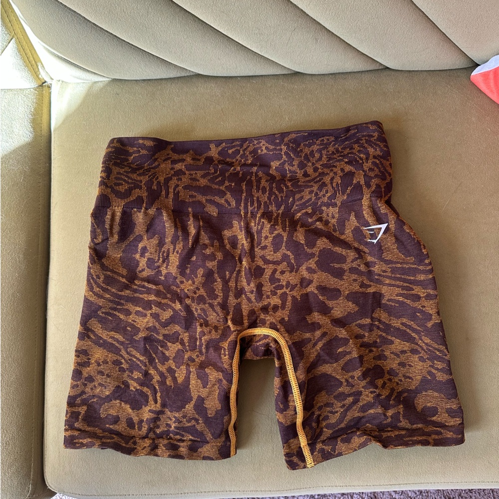 Gymshark Adapt Safari Animal lifting shorts size small